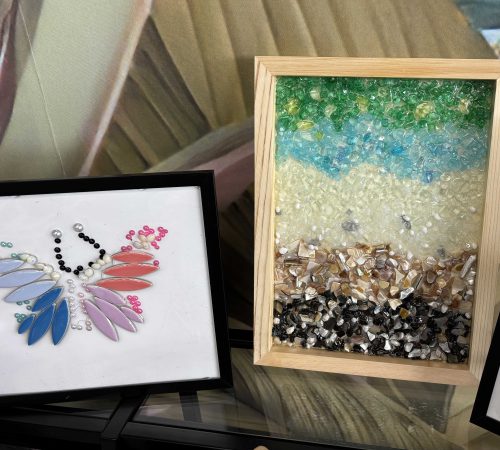 Crushed Glass Mosaic Art (3)