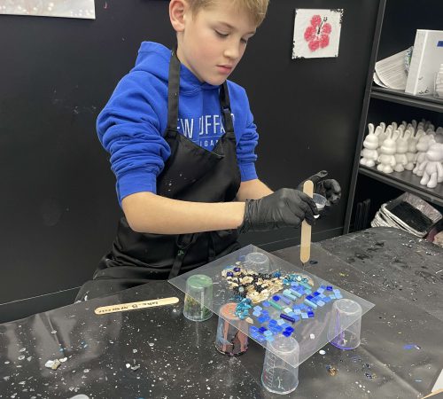 Crushed Glass Mosaic Art (5)