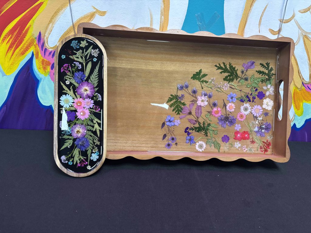Pressed Flower Resin Trays (3)