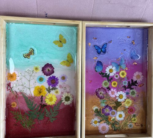 Pressed Flower Resin Trays (9)