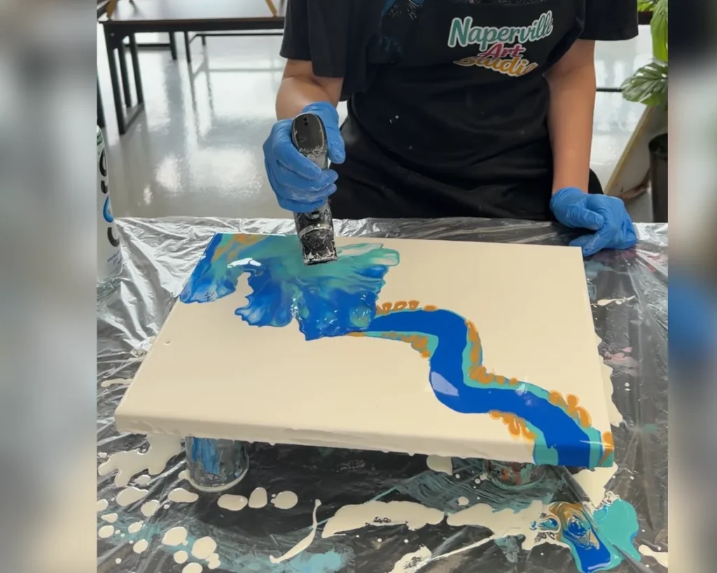 heat-gun-blue-fluid-art-canvas-naperville-2x3-safe